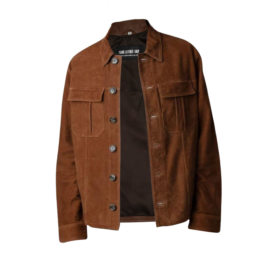 Vintage Casual Brown Suede Jacket | Leather Jackets AU Primeleathershop