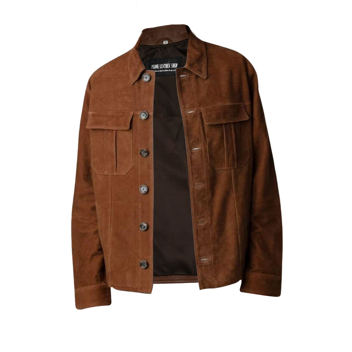 Vintage Casual Brown Suede Jacket | Leather Jackets AU Primeleathershop