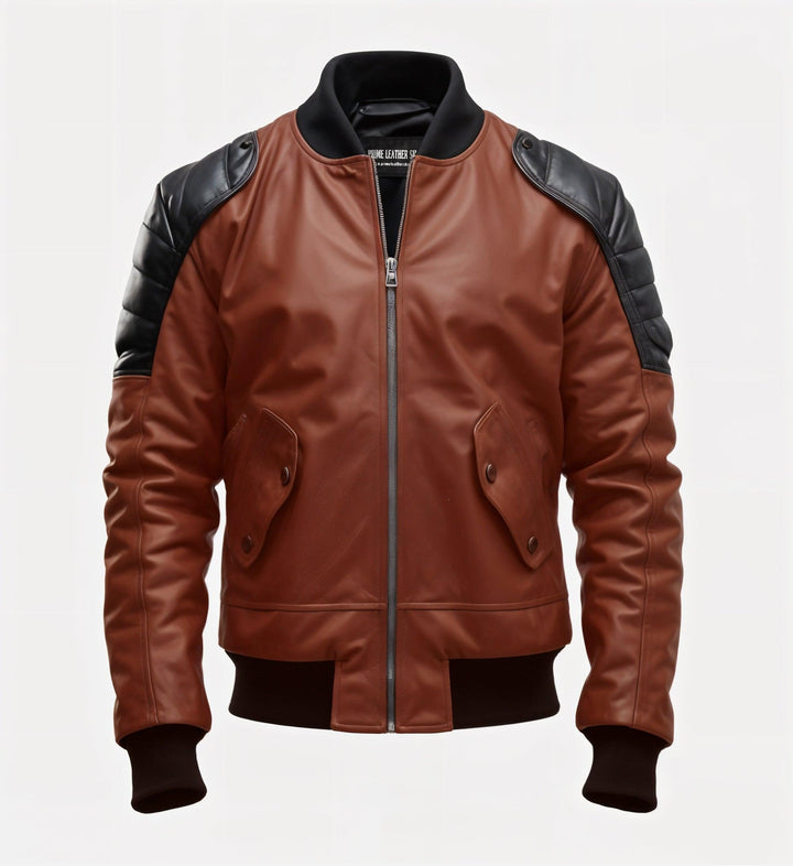 Classic Maroon Leather Jacket | Leather Jackets AU Primeleathershop