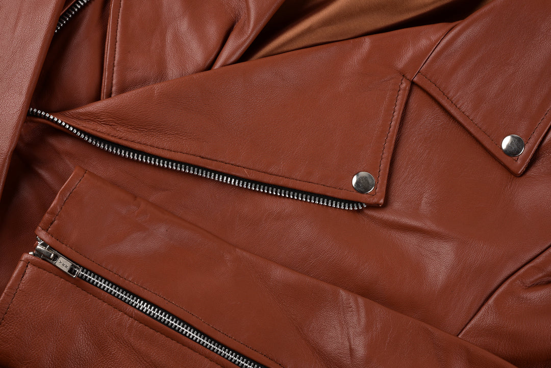 Chris B Leather Biker Jacket | Leather Jackets AU Primeleathershop