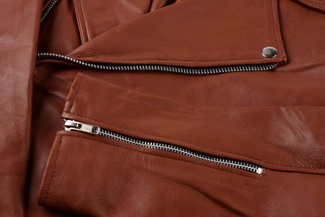 Chris B Leather Biker Jacket | Leather Jackets AU Primeleathershop