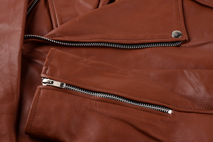 Chris B Leather Biker Jacket | Leather Jackets AU Primeleathershop