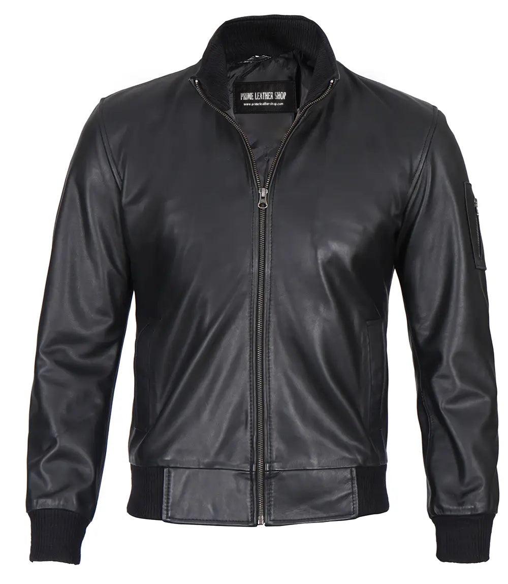 FlexMotion Slim-Fit Leather Jacket | Leather Jackets AU Primeleathershop