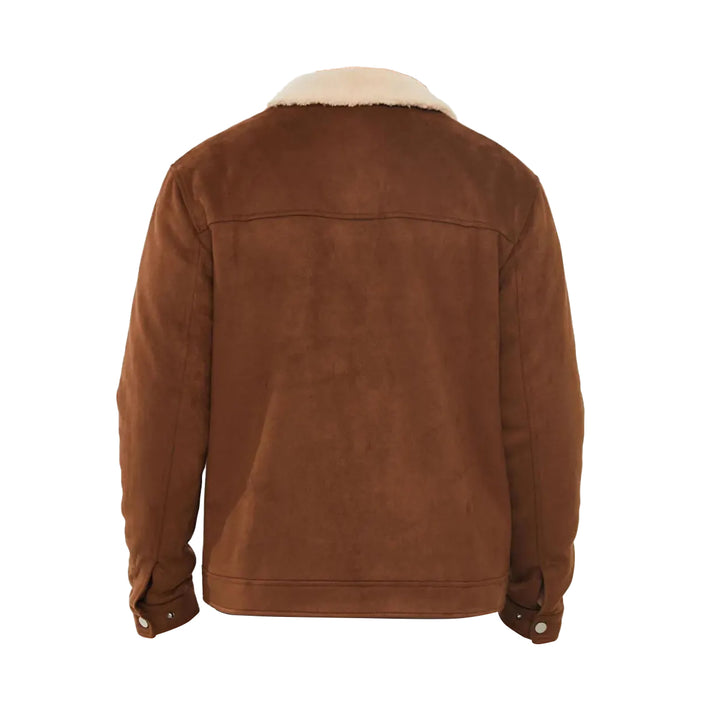 Gibson Shearling Brown Suede Jacket | Leather Jackets AU Primeleathershop