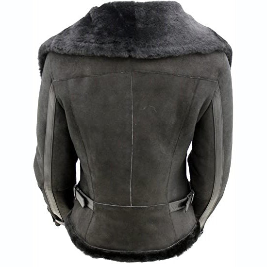 Aussie Fur Black Leather Jacket Women | Leather Jackets AU Primeleathershop