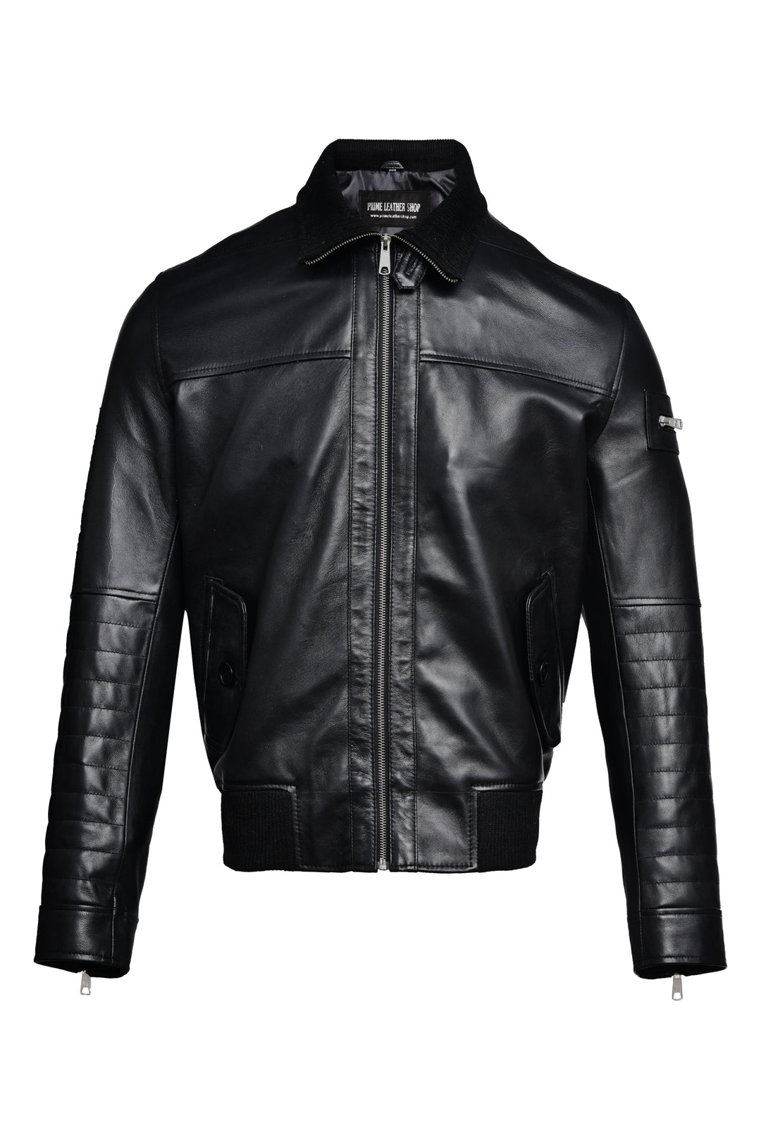Titan Forge Bomber Leather Jacket | Leather Jackets AU Primeleathershop