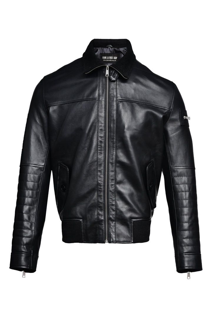 Titan Forge Bomber Leather Jacket | Leather Jackets AU Primeleathershop