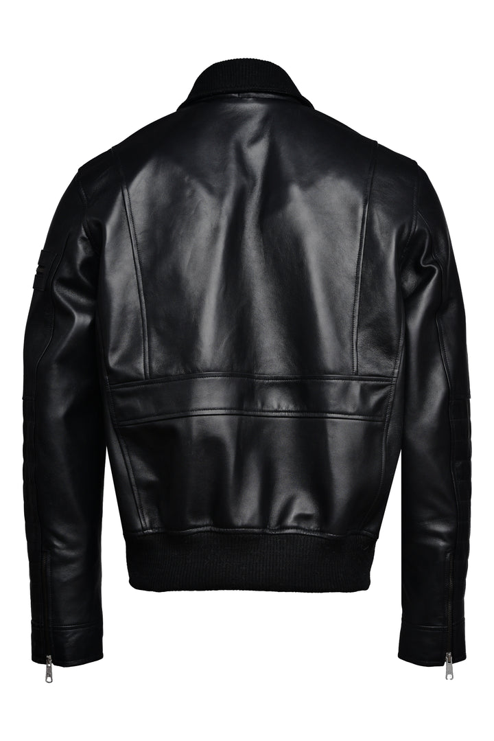 Titan Forge Bomber Leather Jacket | Leather Jackets AU Primeleathershop