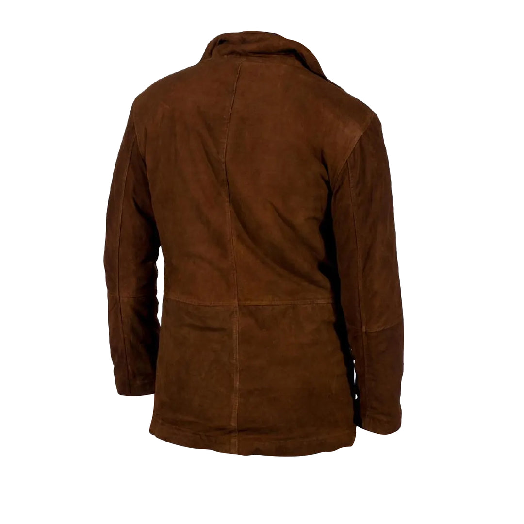 Farnham Heritage Brown Suede Coat | Leather Jackets AU Primeleathershop