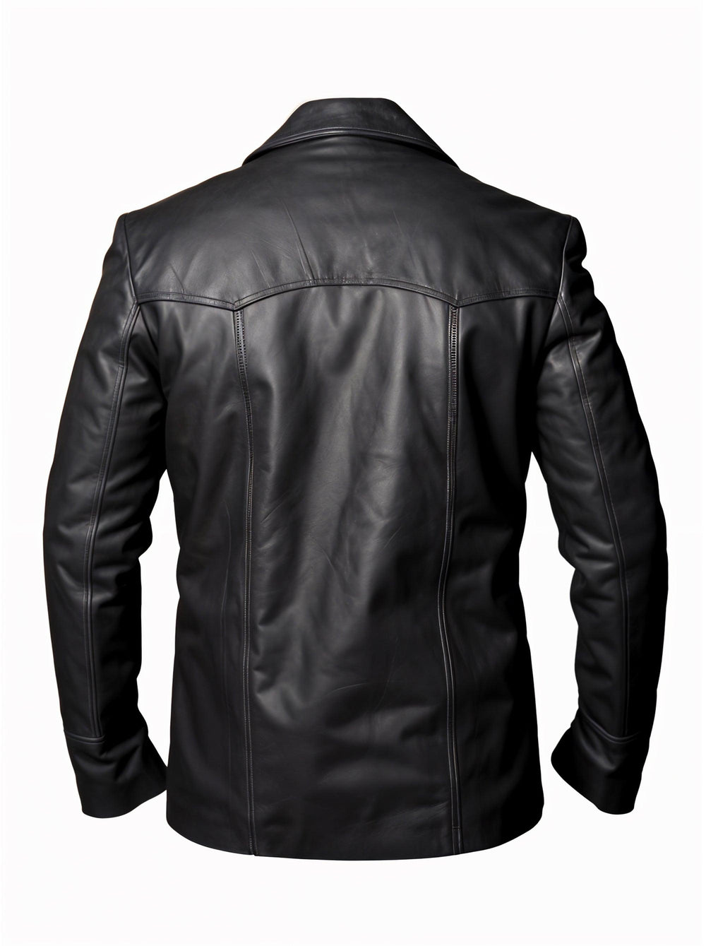 Rocky Black Leather Coat | Leather Jackets AU Primeleathershop
