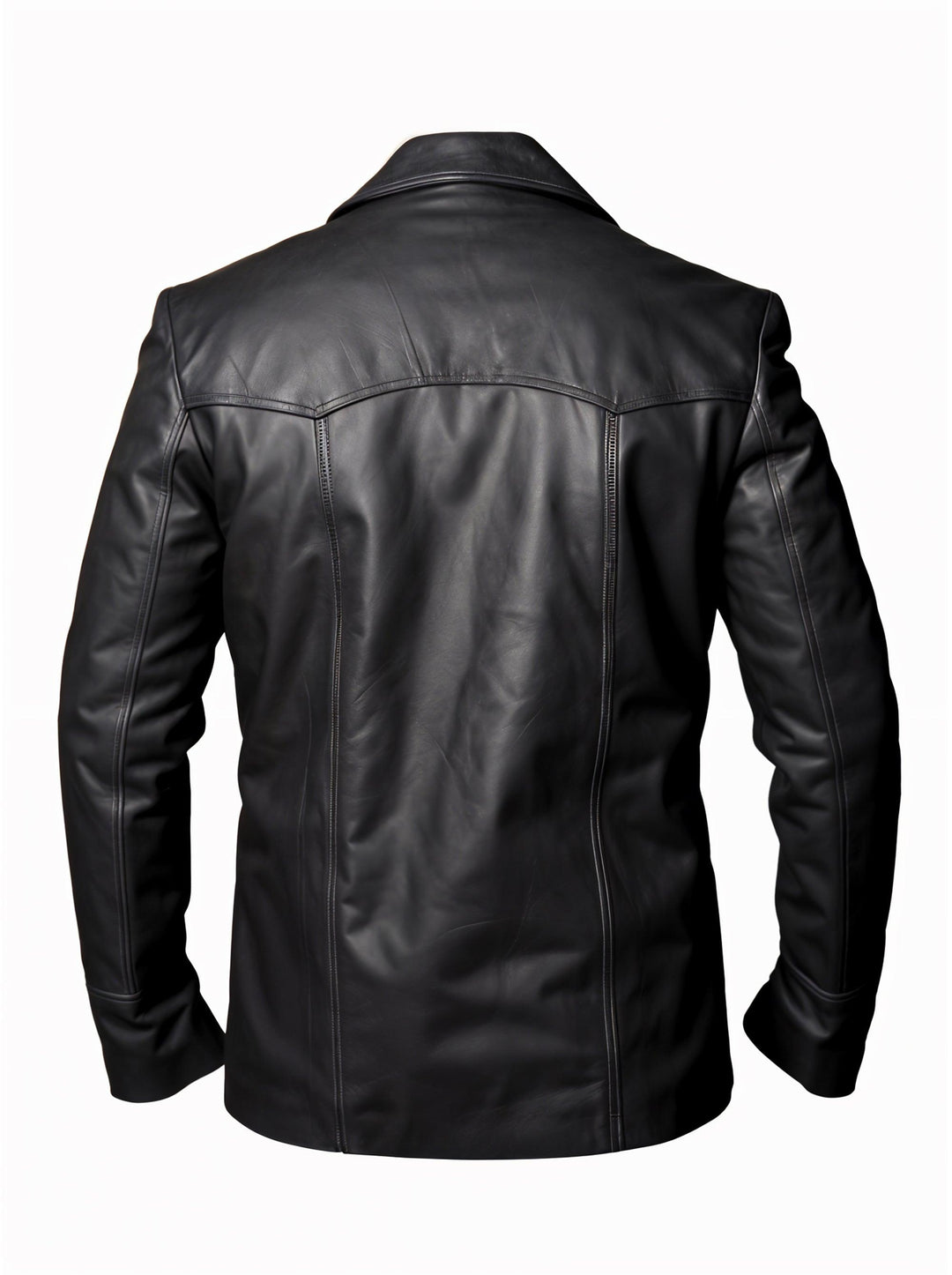 Rocky Black Leather Coat | Leather Jackets AU Primeleathershop