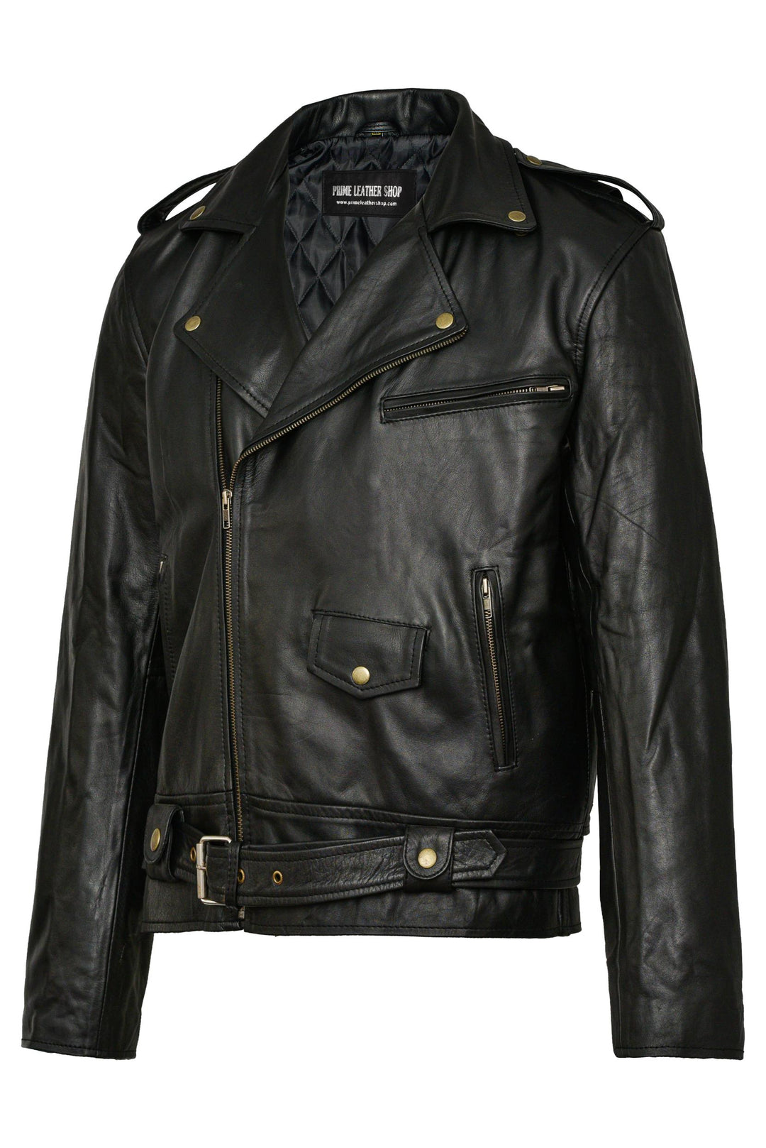 Terminator Biker Leather Jacket | Leather Jackets AU Primeleathershop