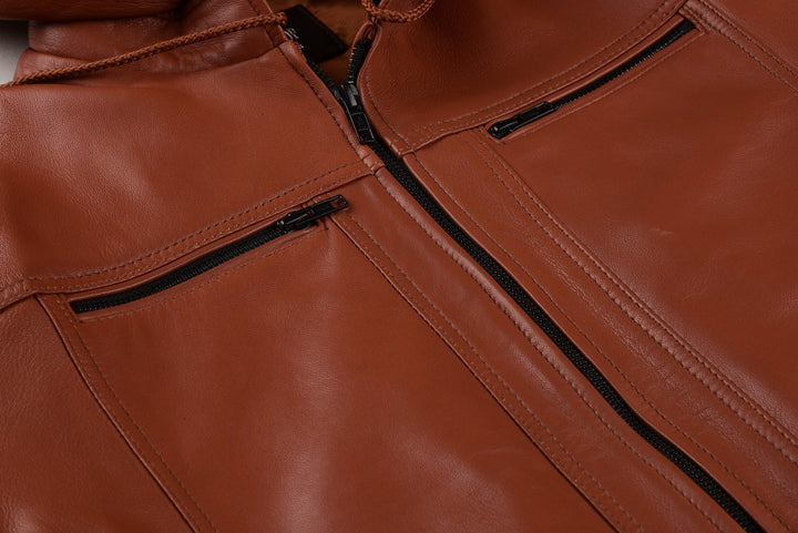 Tiger W Classic Bomber Leather Jacket | Leather Jackets AU Primeleathershop