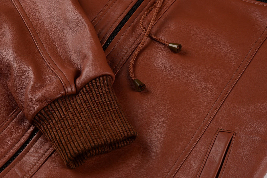 Tiger W Classic Bomber Leather Jacket | Leather Jackets AU Primeleathershop