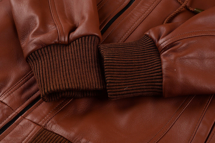 Tiger W Classic Bomber Leather Jacket | Leather Jackets AU Primeleathershop