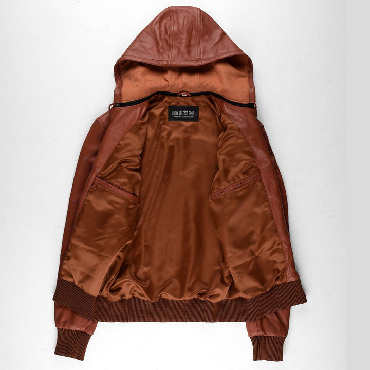 Tiger W Classic Bomber Leather Jacket | Leather Jackets AU Primeleathershop