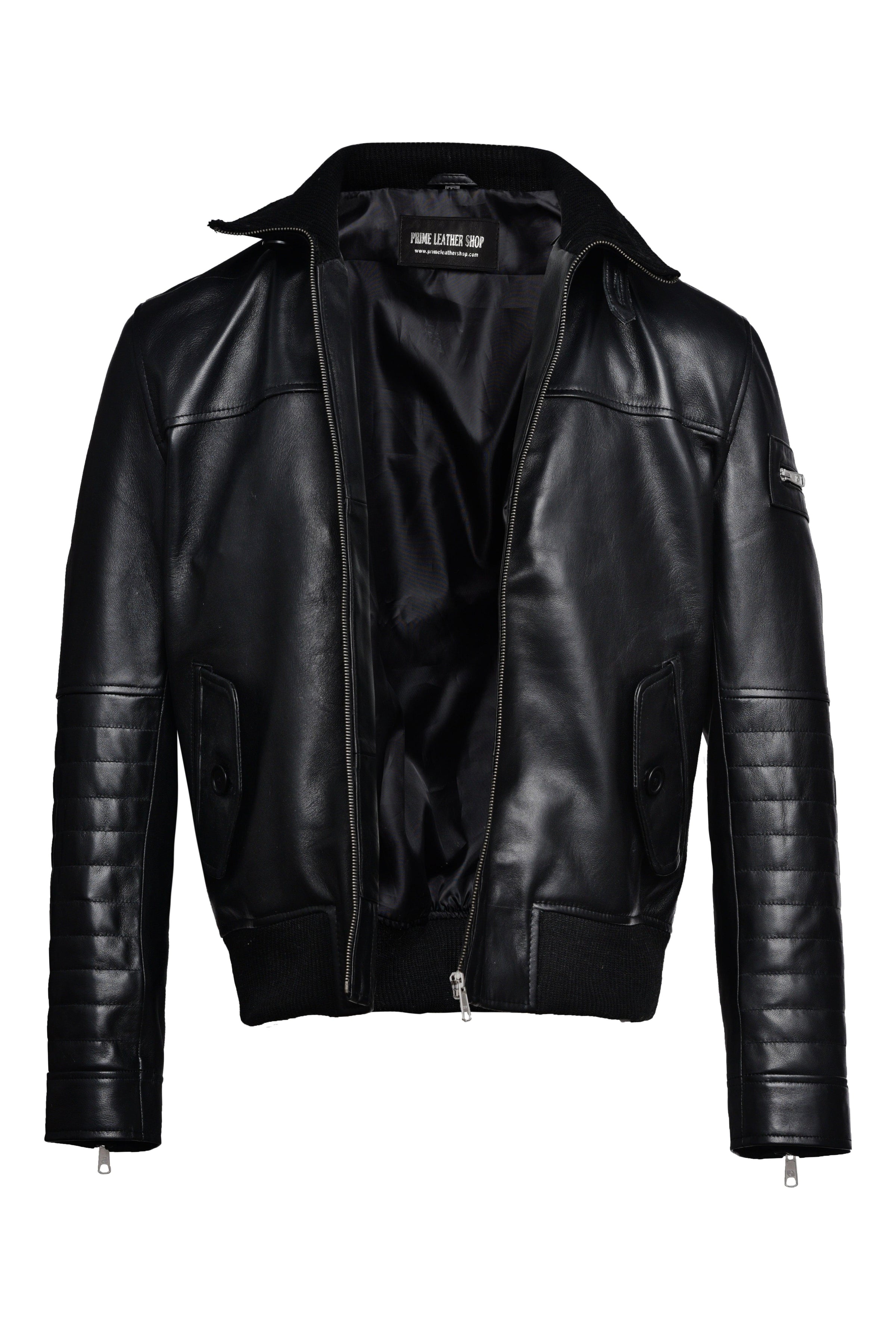 Titan Forge Bomber Leather Jacket | Leather Jackets AU Primeleathershop