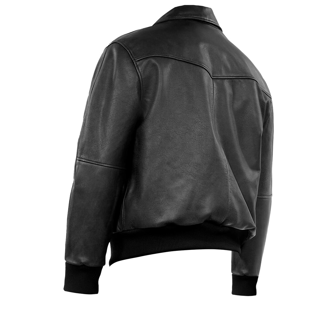 Weaving Wayfarer Black Bomber Jacket | Leather Jackets AU Primeleathershop