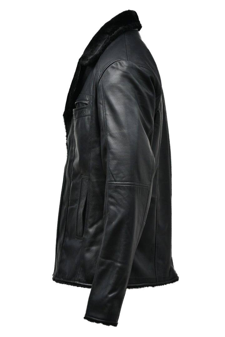 B3 Shearling Bomber Leather Jacket - Primeleathershop