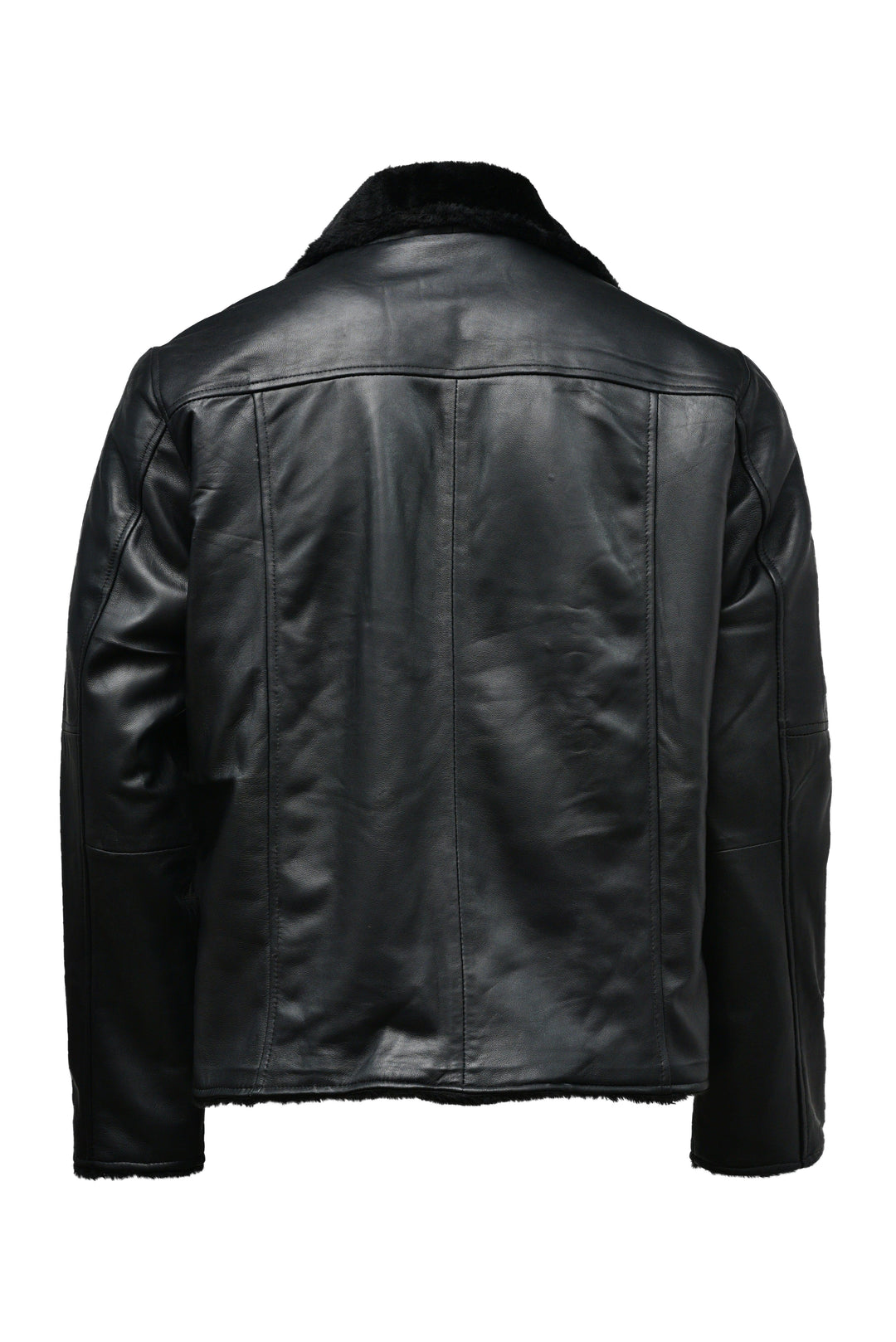 B3 Shearling Bomber Leather Jacket - Primeleathershop