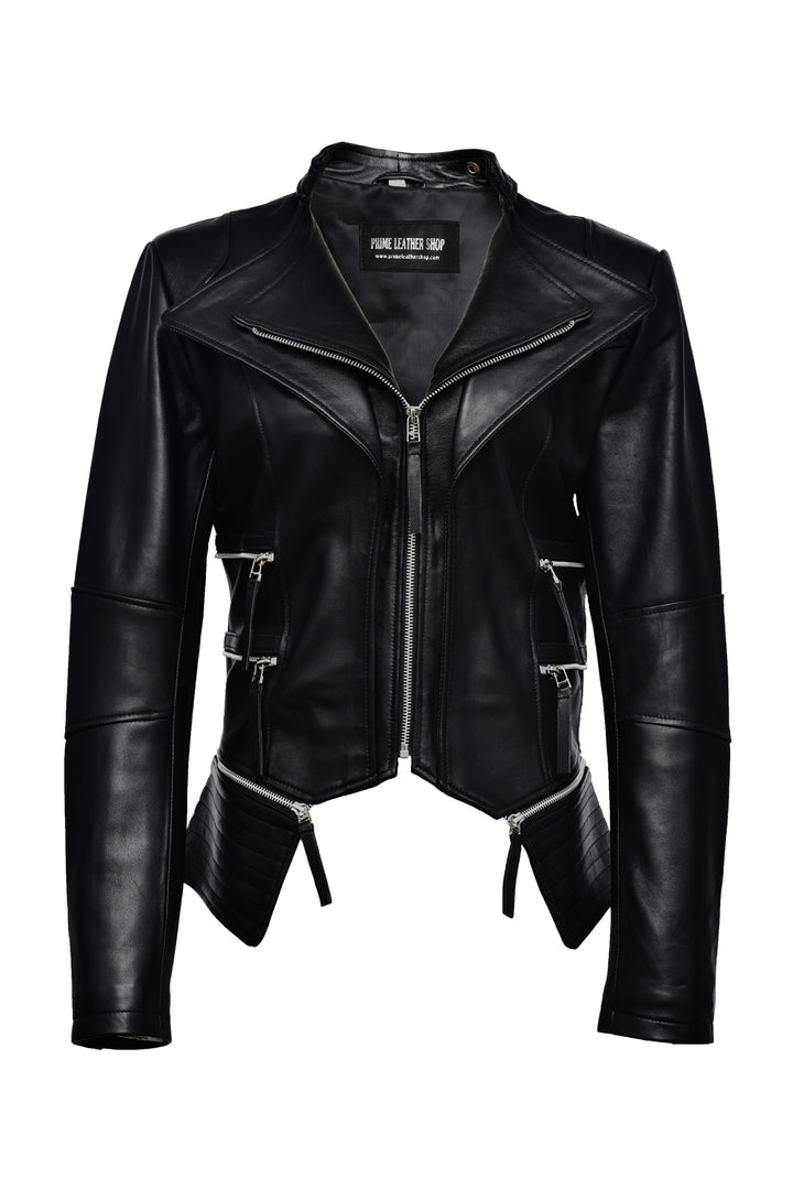 Leather jacket women