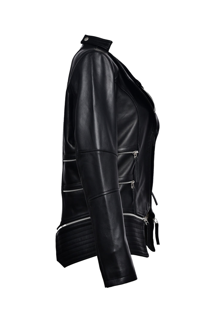 women leather jacket