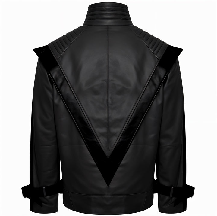 Bomber Black Leather Jacket