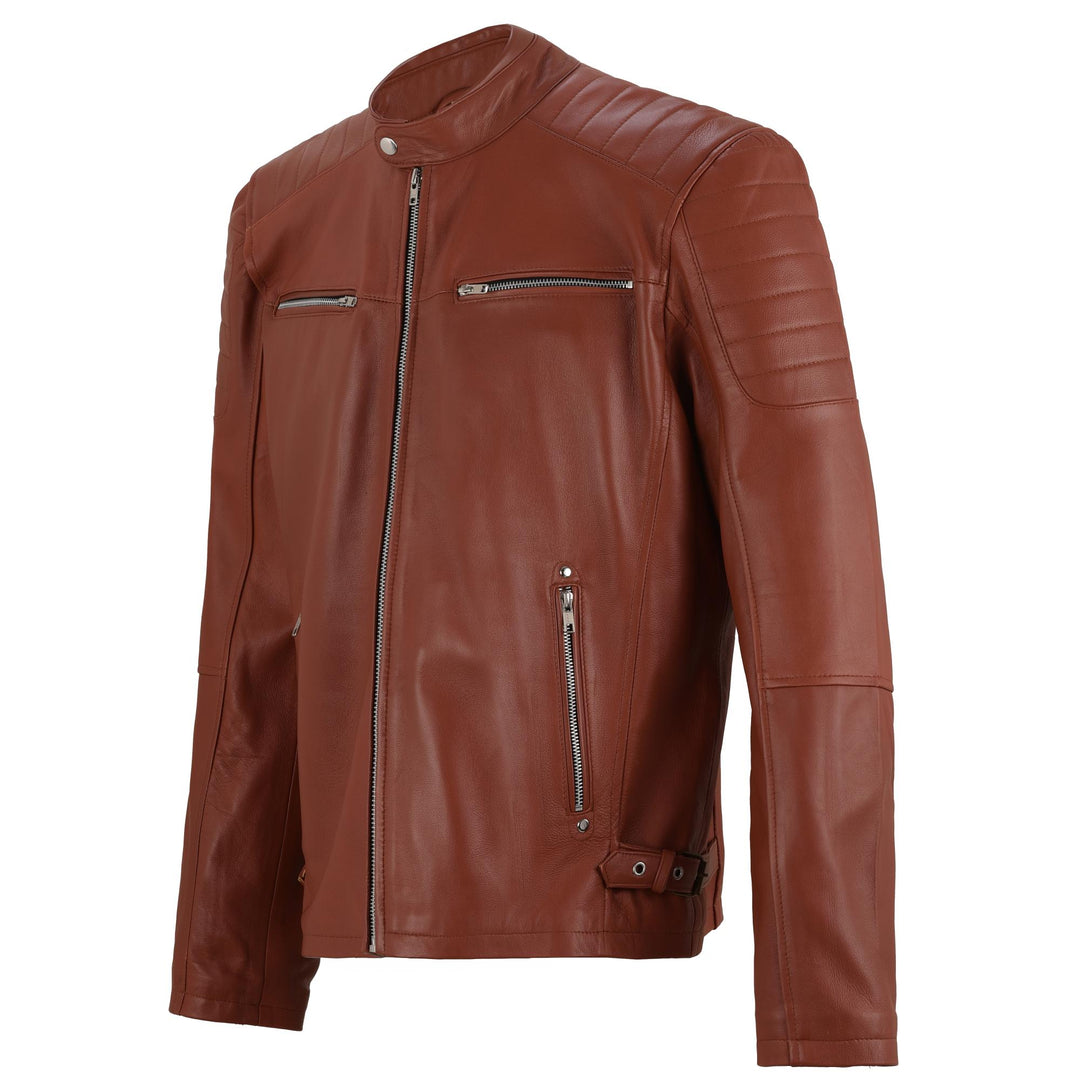 Classic Brown Leather Jacket 