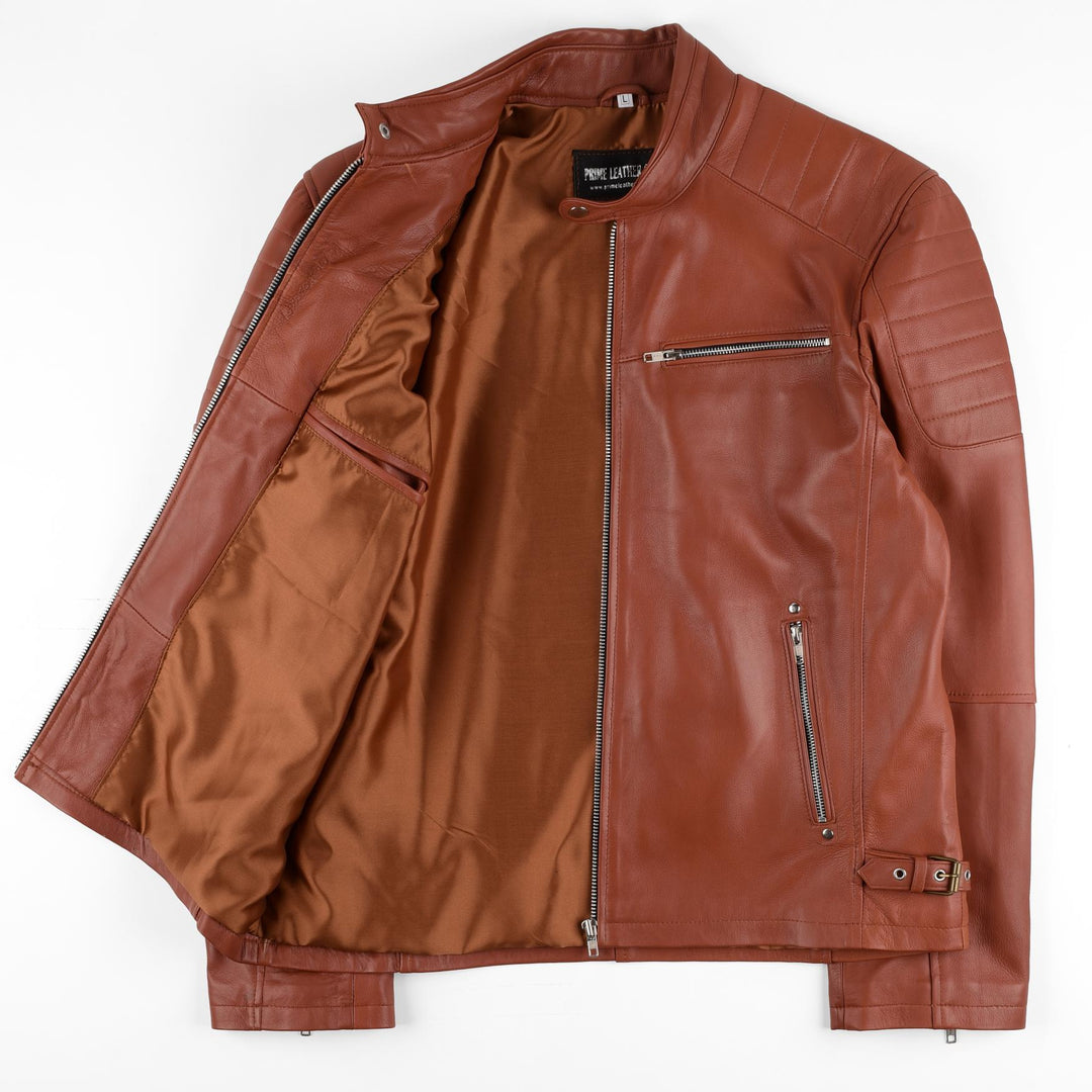 Classic Brown Leather Jacket 