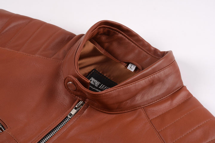 Classic Brown Leather Jacket 