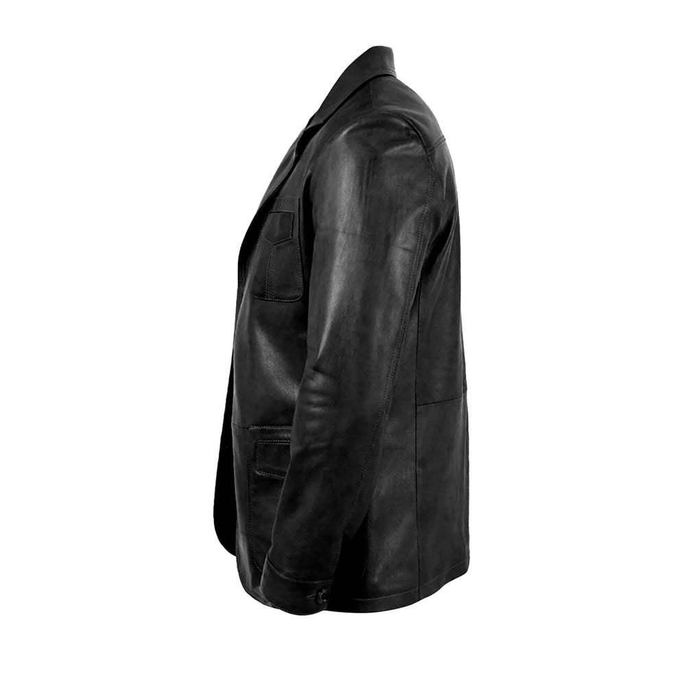 Trench Leather Coat