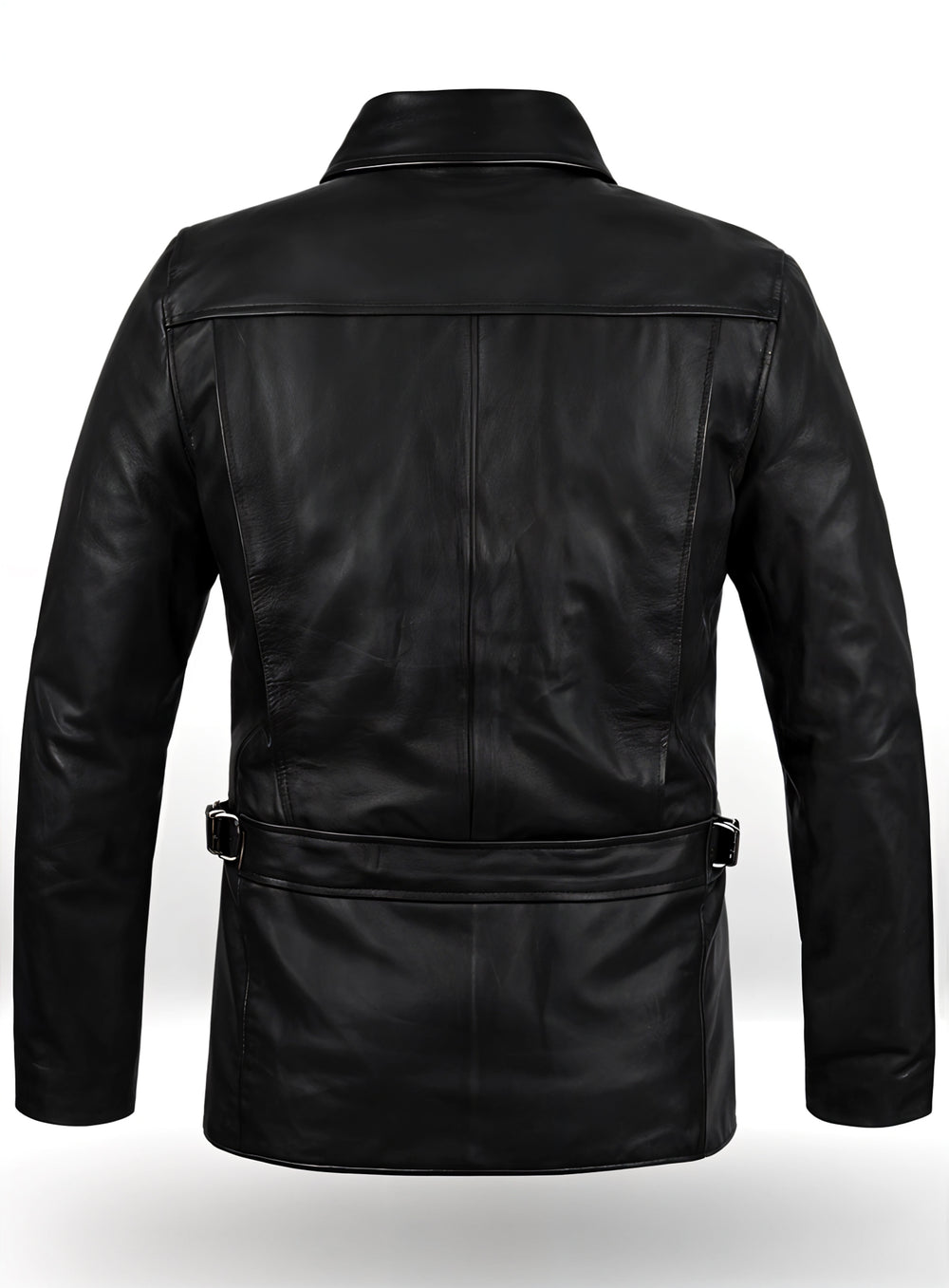 Drake Black Leather Coat - Primeleathershop