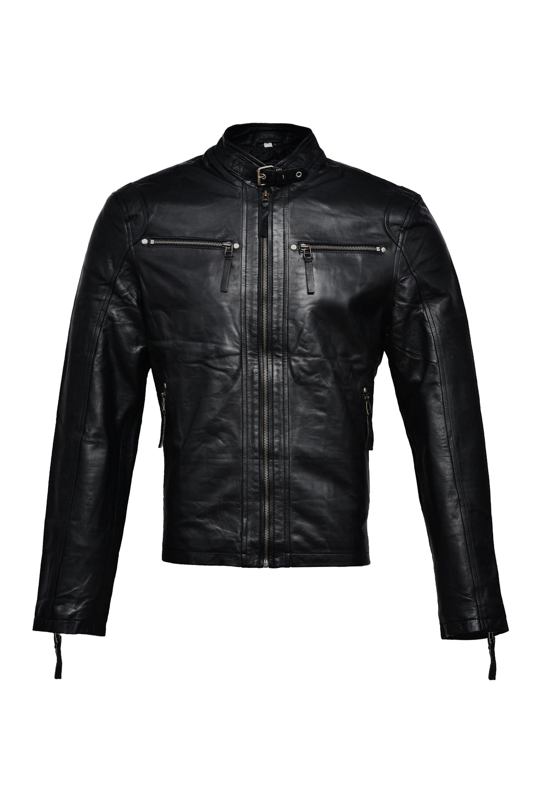 Eddy Black Bomber Leather Jacket - Primeleathershop