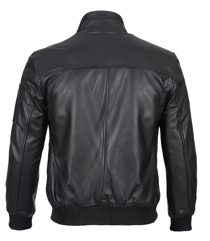 Slim-Fit Leather Jacket