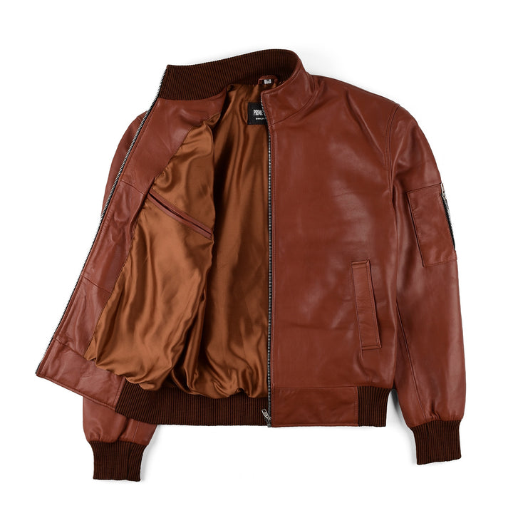 bomber leather jacket
