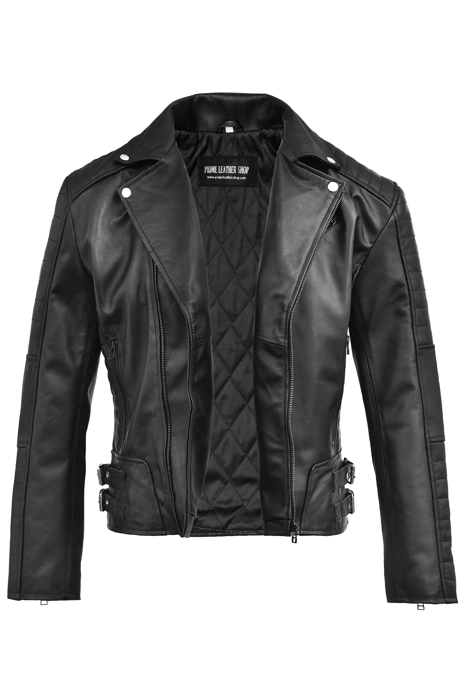 Juan Soto Biker Leather Jacket - Primeleathershop