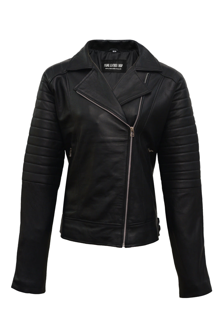 Black Biker Leather Jacket