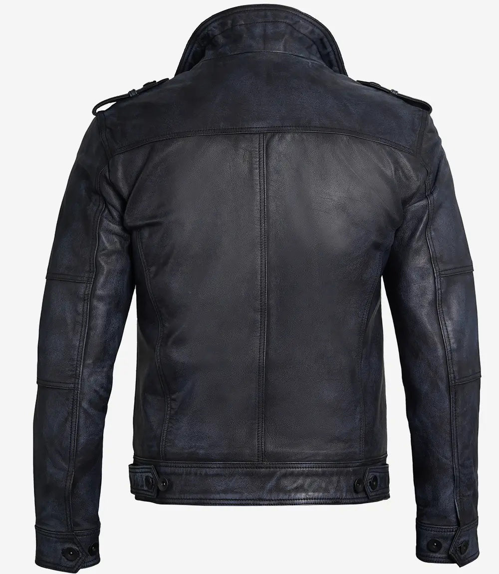 Black Leather Moto Jacket