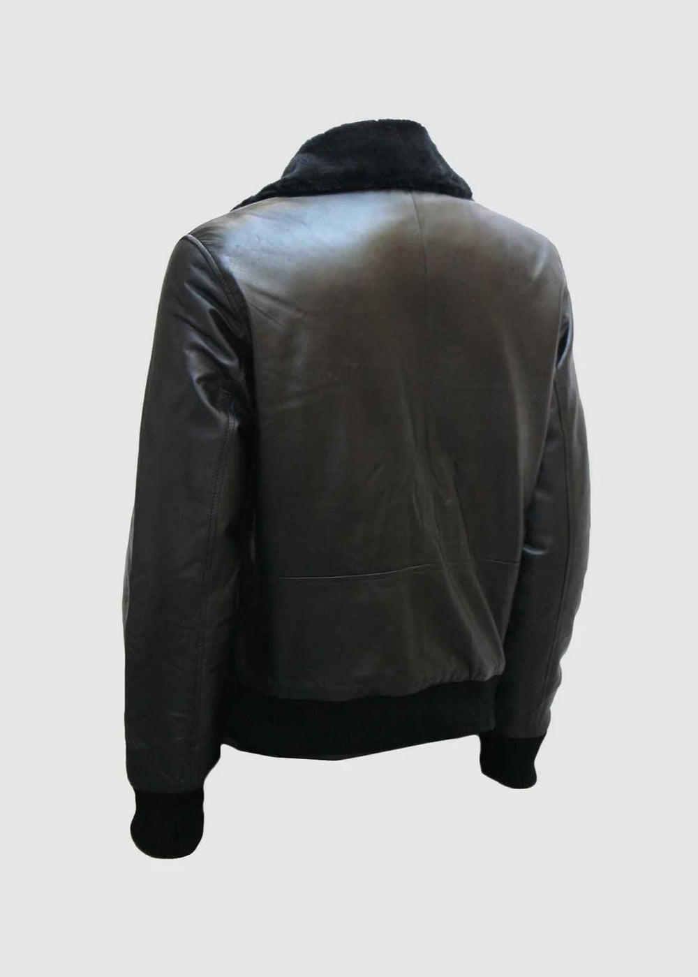 leather bomber jacket men