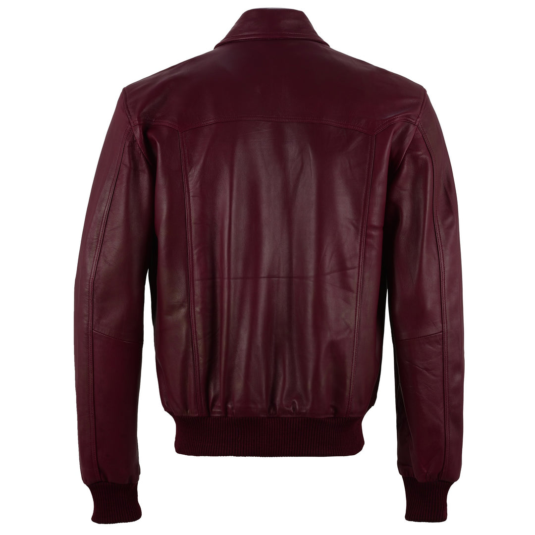 Maroon Classic Leather Jacket