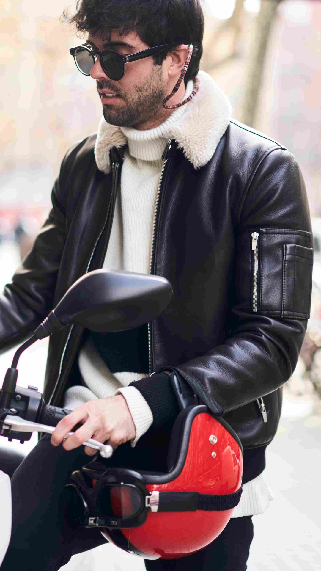leather jacket men