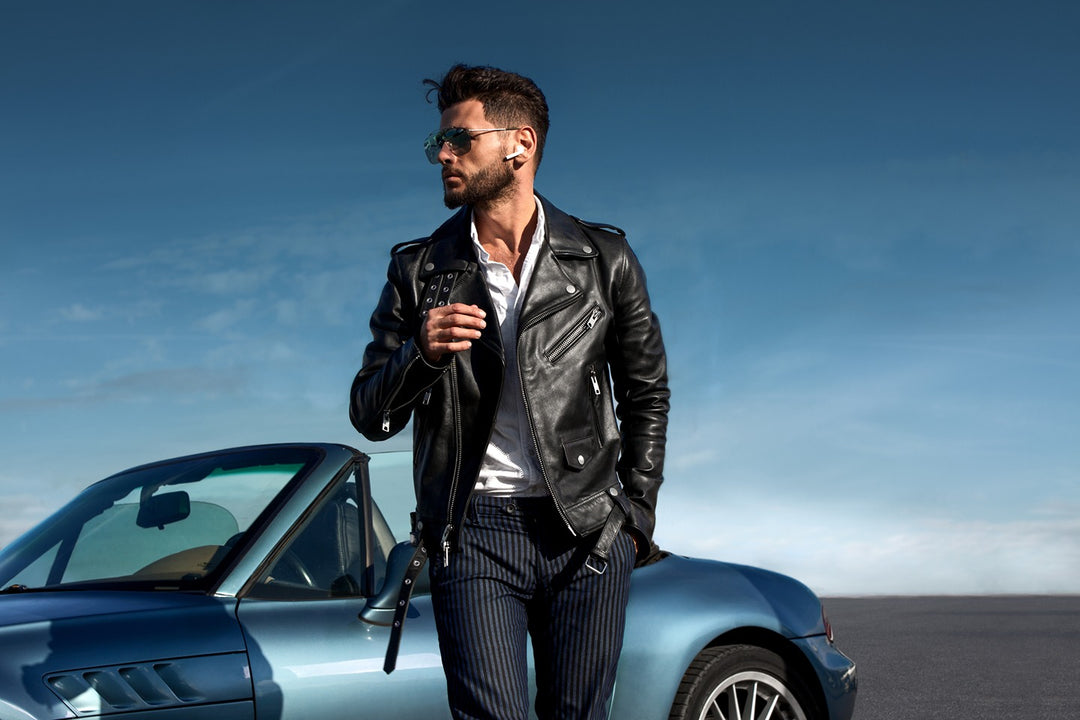 leather jacket men