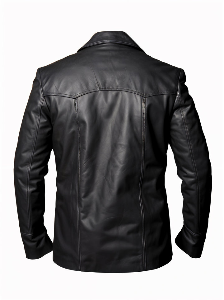 Black Leather Coat