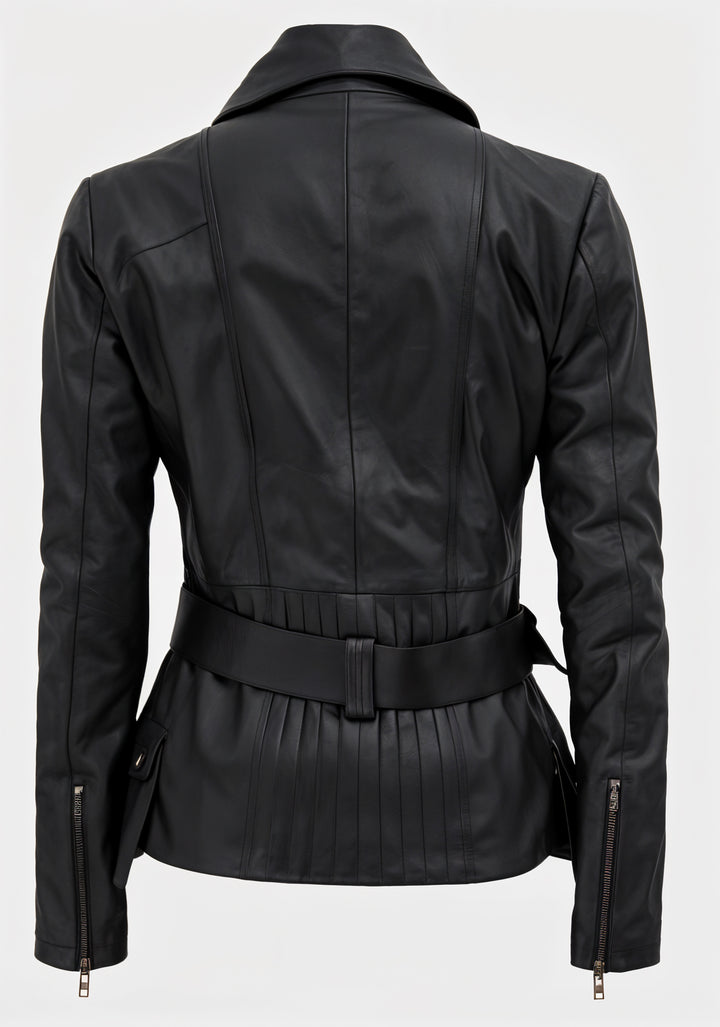 Black Biker Leather Jacket