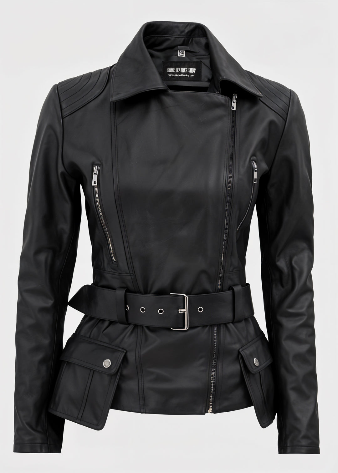 Black Biker Leather Jacket