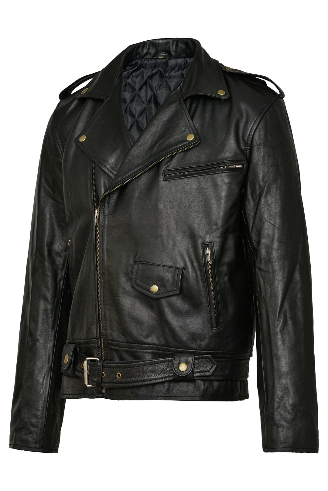 Mens Biker Leather Jacket 