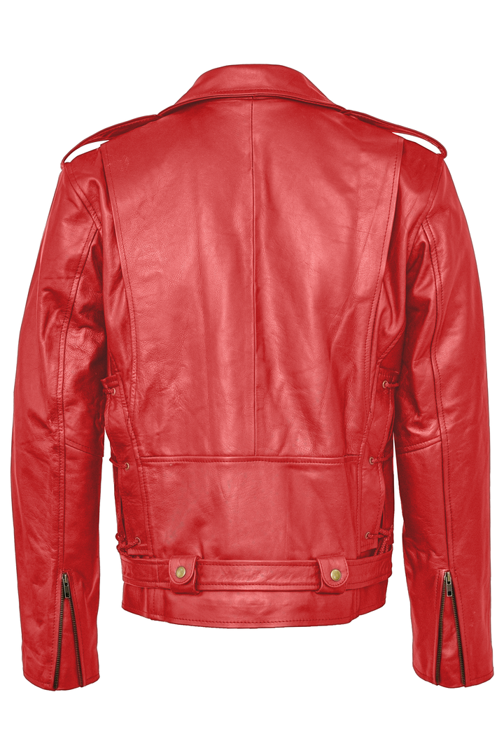 Mens Biker Leather Jacket 