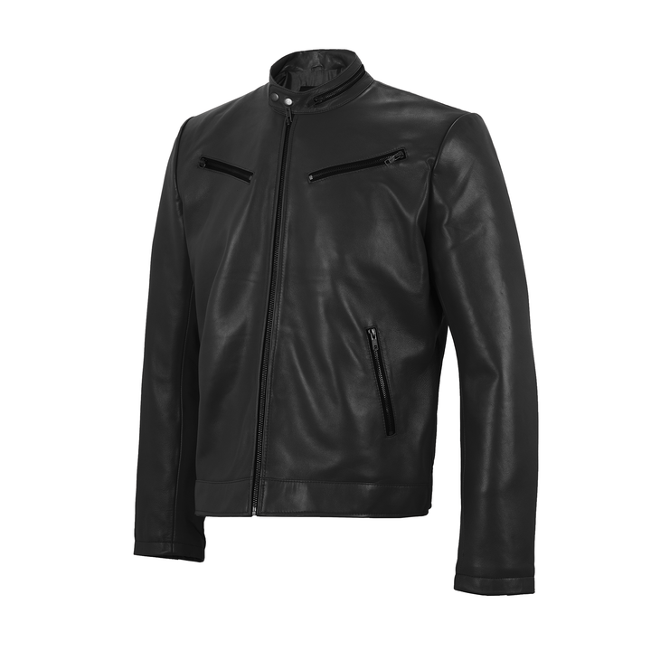 biker leather jacket men