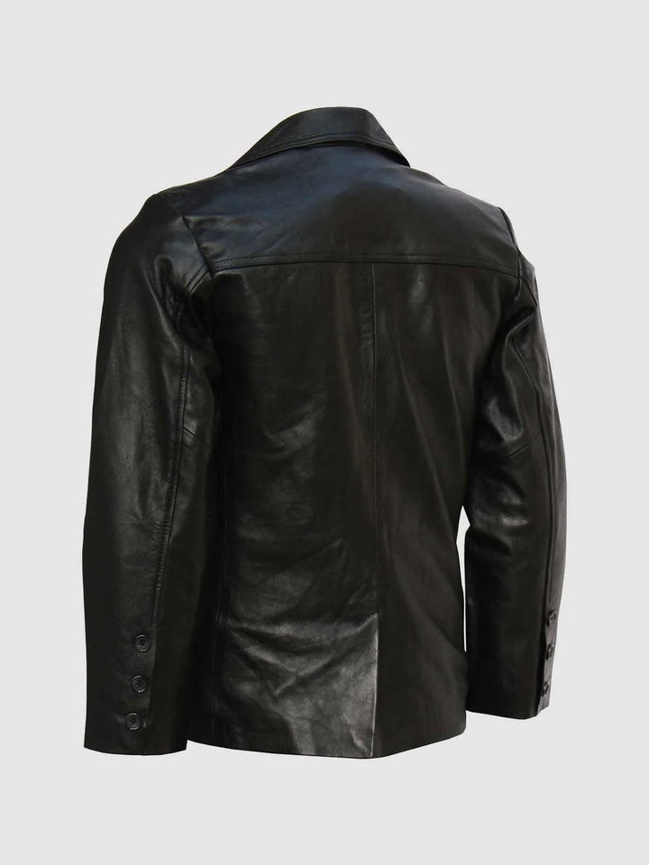 Black Leather Coat