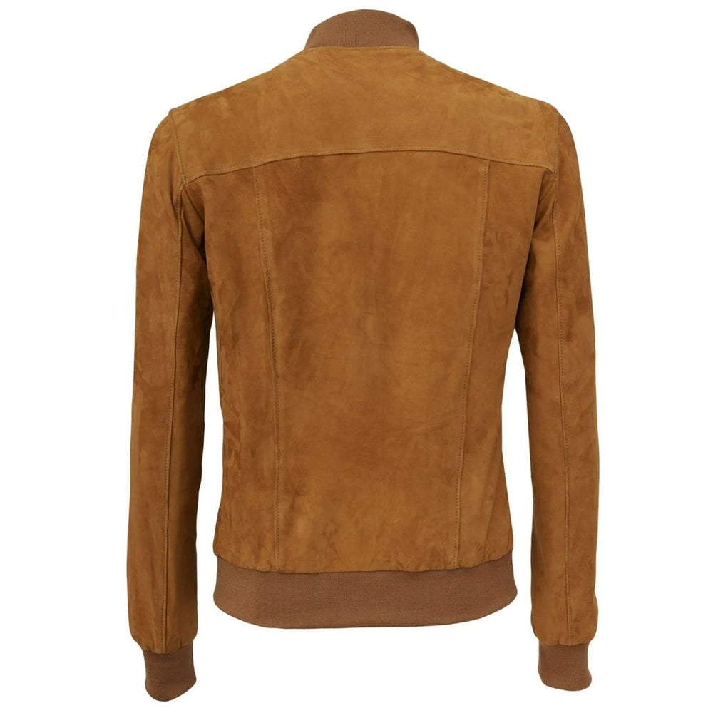 brown suede jacket